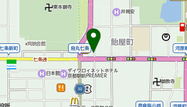 リパーク烏丸七条東の地図画像