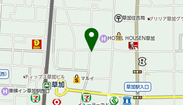 草加高砂2丁目の地図画像