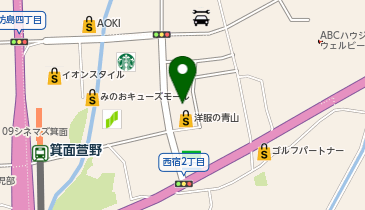 リパーク箕面西宿1丁目の地図画像