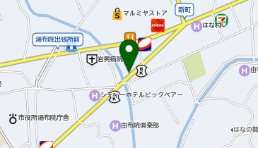 湯布院由布見通りの地図画像