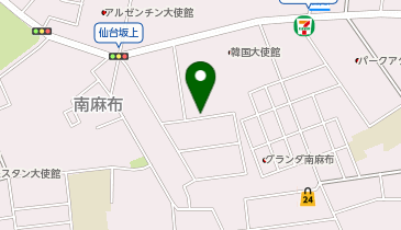 南麻布1丁目の地図画像