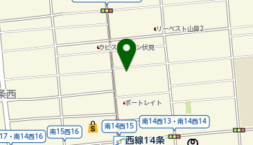 札幌南13西14の地図画像