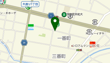 宇都宮一番町の地図画像