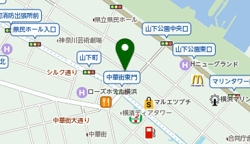 リパーク中華街東門第2の地図画像