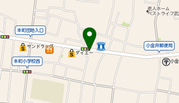 丸亀製麺武蔵小金井店駐車場の地図画像