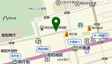 高知帯屋町2丁目の地図画像