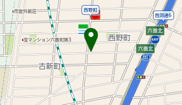 西野町3丁目の地図画像