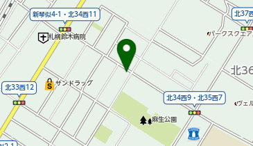 札幌北34西10の地図画像