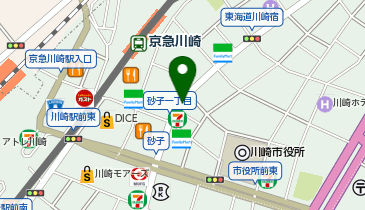 リパーク川崎砂子1丁目第3の地図画像
