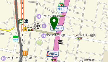 津駅前第2の地図画像