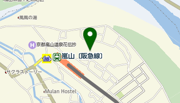 リパーク阪急嵐山駅東の地図画像