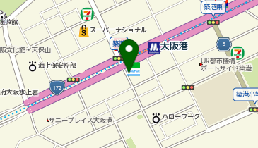 リパーク大阪港駅南の地図画像