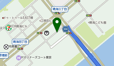 晴海4丁目の地図画像