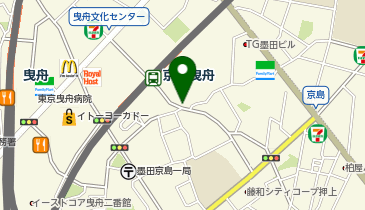 リパークルネサンス曳舟駐車場の地図画像