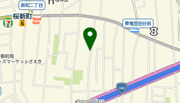 リパーク世田谷新町2丁目第2の地図画像