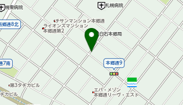 札幌本郷通9丁目北の地図画像