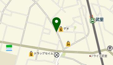 武里駅西口第2の地図画像