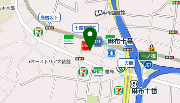 麻布十番1丁目の地図画像