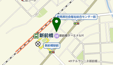 新前橋駅前の地図画像