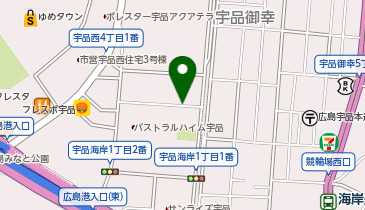 リパーク広島宇品西4丁目の地図画像