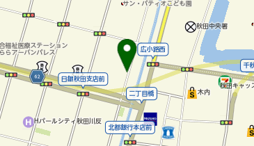 リパーク秋田大町2丁目第2の地図画像