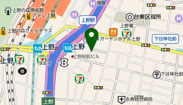 リパーク上野駅前第2の地図画像