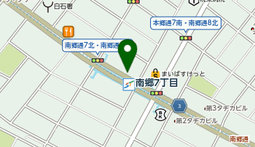 札幌南郷7丁目駅前の地図画像