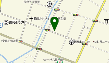 リパーク荘内銀行鶴岡営業部北側駐車場の地図画像