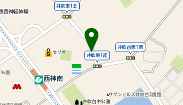 リパーク西神南センタービル来客用駐車場の地図画像