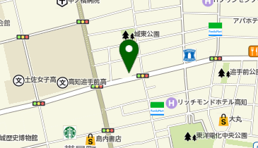 高知追手筋1丁目の地図画像