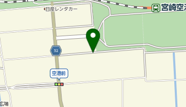 宮崎空港前の地図画像