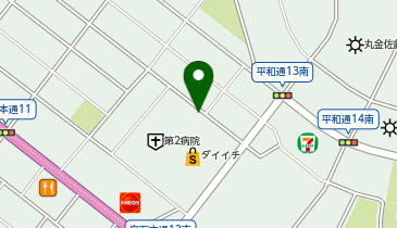 札幌本通13丁目北の地図画像