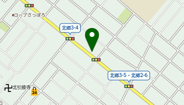 札幌北郷3条5丁目の地図画像