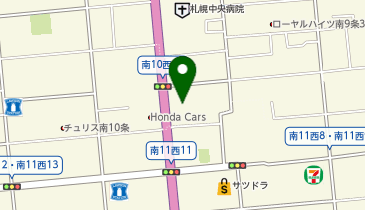 札幌南10西10の地図画像