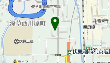 【予約制】akippa 京都市伏見区深草上横縄町18 ジャパン東洋医学システム駐車場(2)の地図画像