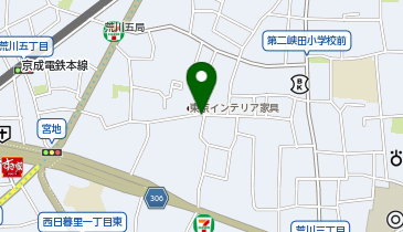 【予約制】akippa 荒川4丁目バイク専用駐車場の地図画像