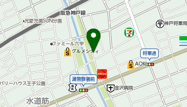 【予約制】akippa 神戸市灘区篠原南町5丁目5 篠原南町 灘グルメシティ付近 格安屋根付き駐車場の地図画像