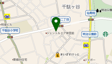 【予約制】akippa 渋谷区神宮前2丁目22 リンデ神宮前駐車場東南角の地図画像