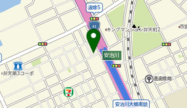 【予約制】akippa 大阪市港区弁天5丁目2-3 駐車場の地図画像