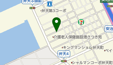【予約制】akippa 大阪市港区弁天4丁目16-21駐車場の地図画像