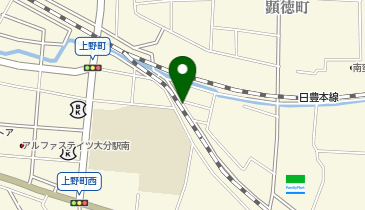 【予約制】akippa 大分高架下上野町第2駐車場の地図画像
