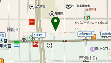 【予約制】akippa パルティール四条駐車場の地図画像