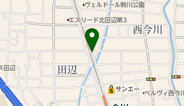 【予約制】akippa 北田辺高架下1号駐車場Bの地図画像