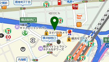 【予約制】akippa エキニア横浜駐車場【機械式】【土日祝のみ:8:00-23:00】の地図画像
