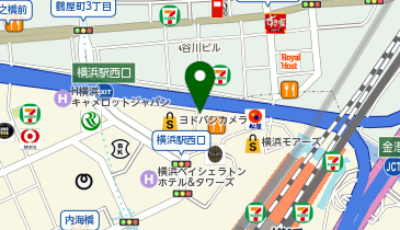 【予約制】akippa エキニア横浜駐車場【機械式】【平日のみ:8:00-23:00】の地図画像