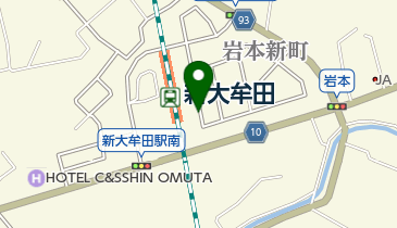 【予約制】akippa JQパークス新大牟田駅前の地図画像