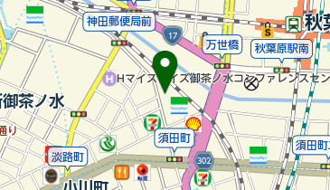 【予約制】akippa JR神田万世橋ビル駐車場【機械式】【ご利用時間:7:00-22:00】の地図画像