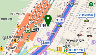 【予約制】akippa 【上野駅隣接】ホテルサンルートステラ上野の地図画像