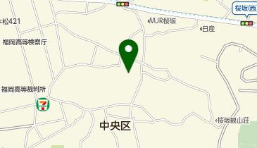 【予約制】akippa 六本松(谷1丁目)駐車場【ご利用時間 8:00-23:00】の地図画像