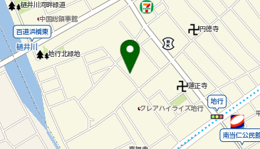 【予約制】akippa 【駐車場間違い注意】地行3丁目駐車場【必ず、掲載写真をご確認ください】の地図画像